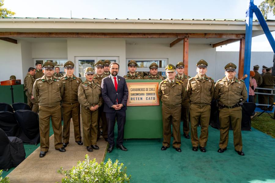 Inauguran nuevo Retén de Carabineros en sector Tres Esquinas de Cato