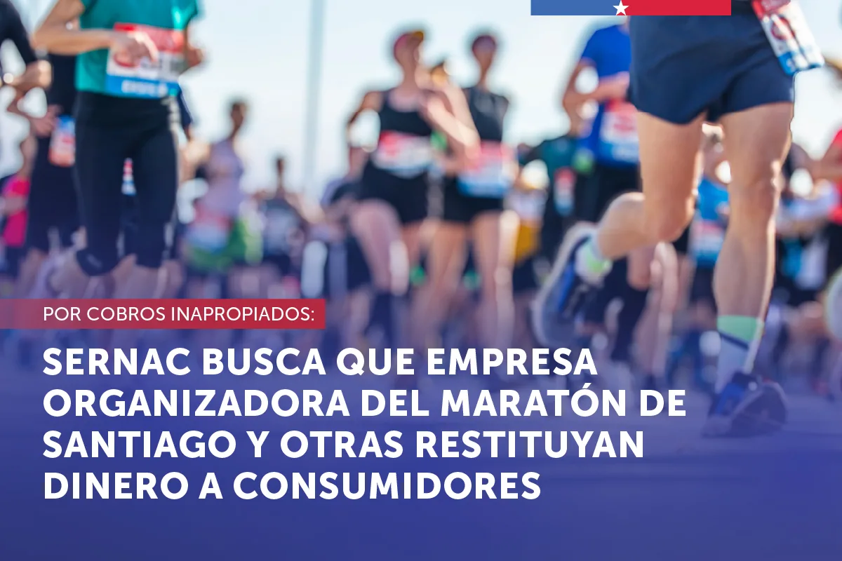 SERNAC busca que empresa organizadora del maratón de Santiago y…