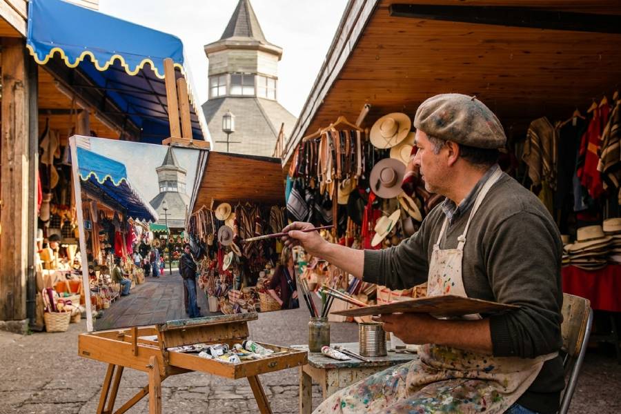 Sala de Arte invita a pintar el Mercado de Chillán este fin de semana