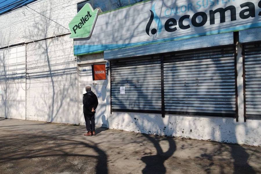 Stock de pellet hace crisis en Chillán