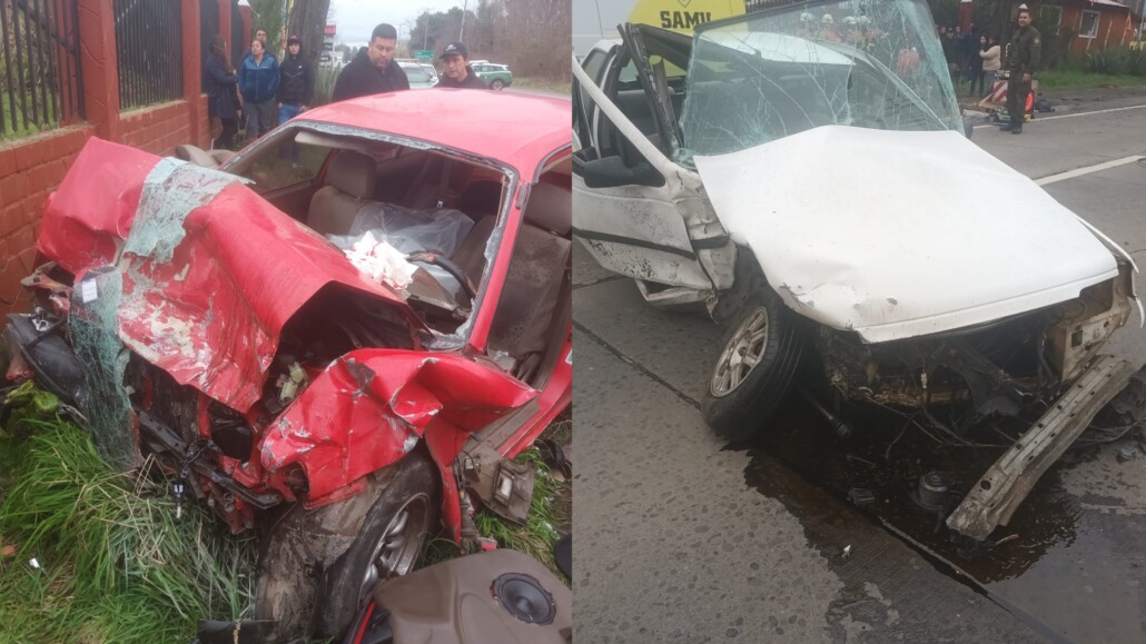 Colisión de vehículos deja dos lesionados grave en la ruta que une…