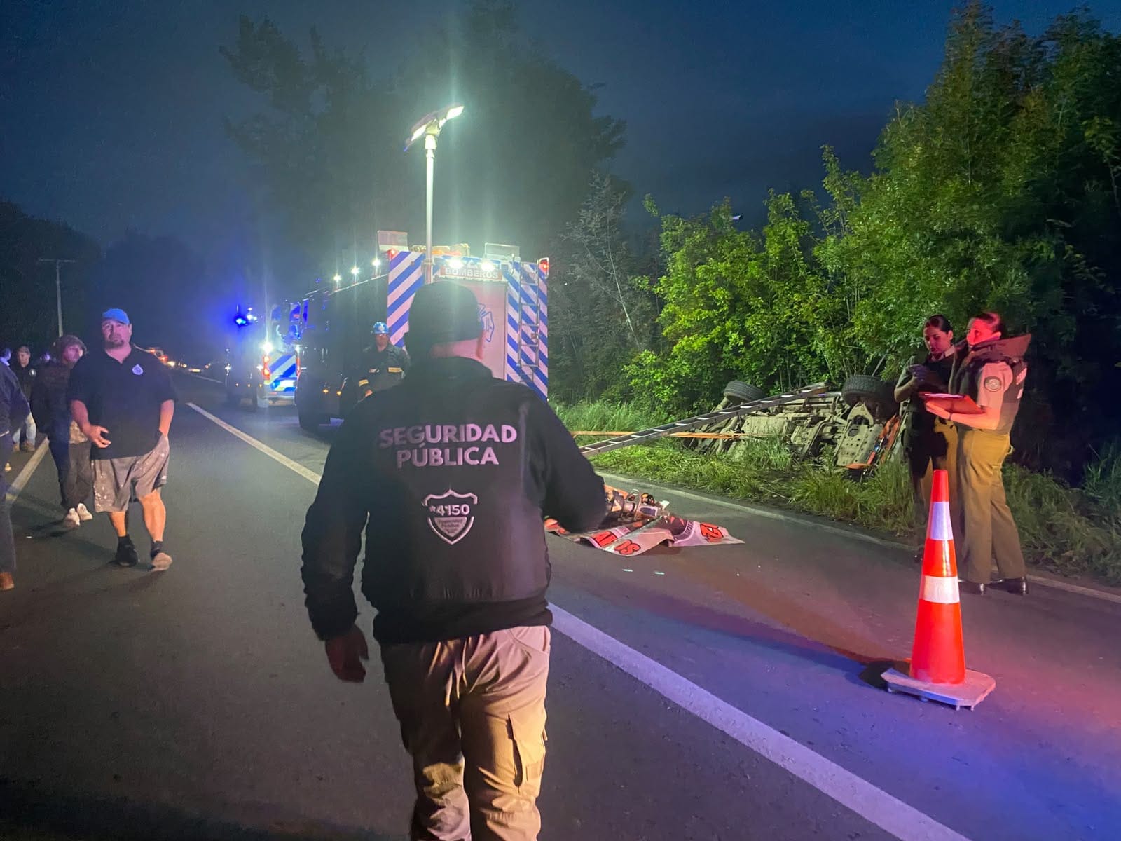 AHORA EN ÑUBLE TRÁGICO ACCIDENTE DEJA UNA PERSONA FALLECIDA.