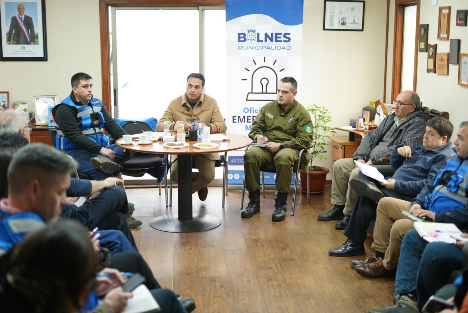 Bulnes activa Cogrid comunal ante lluvias de esta y la próxima semana.