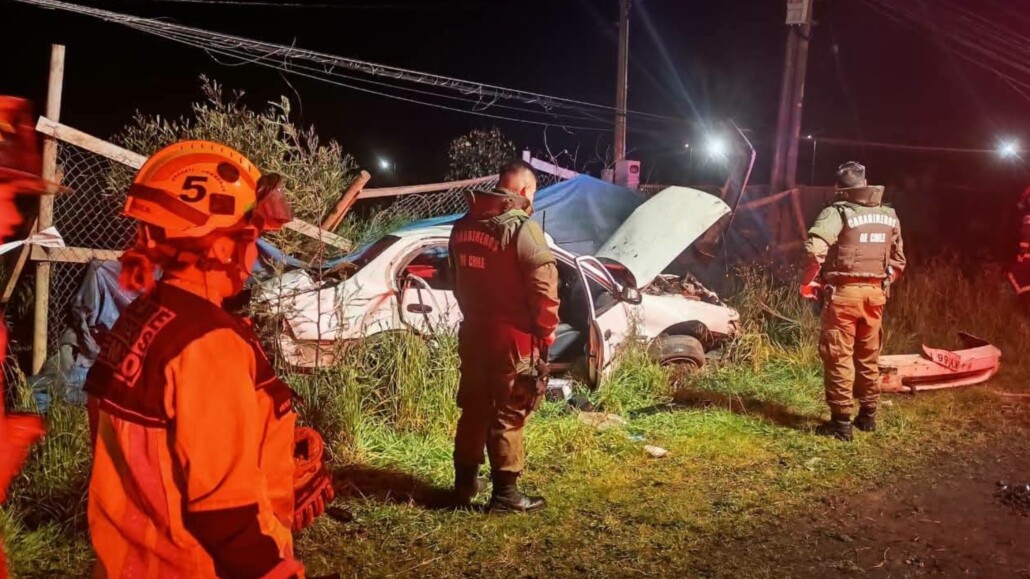Dos muertos deja choque de alta energía en Temuco