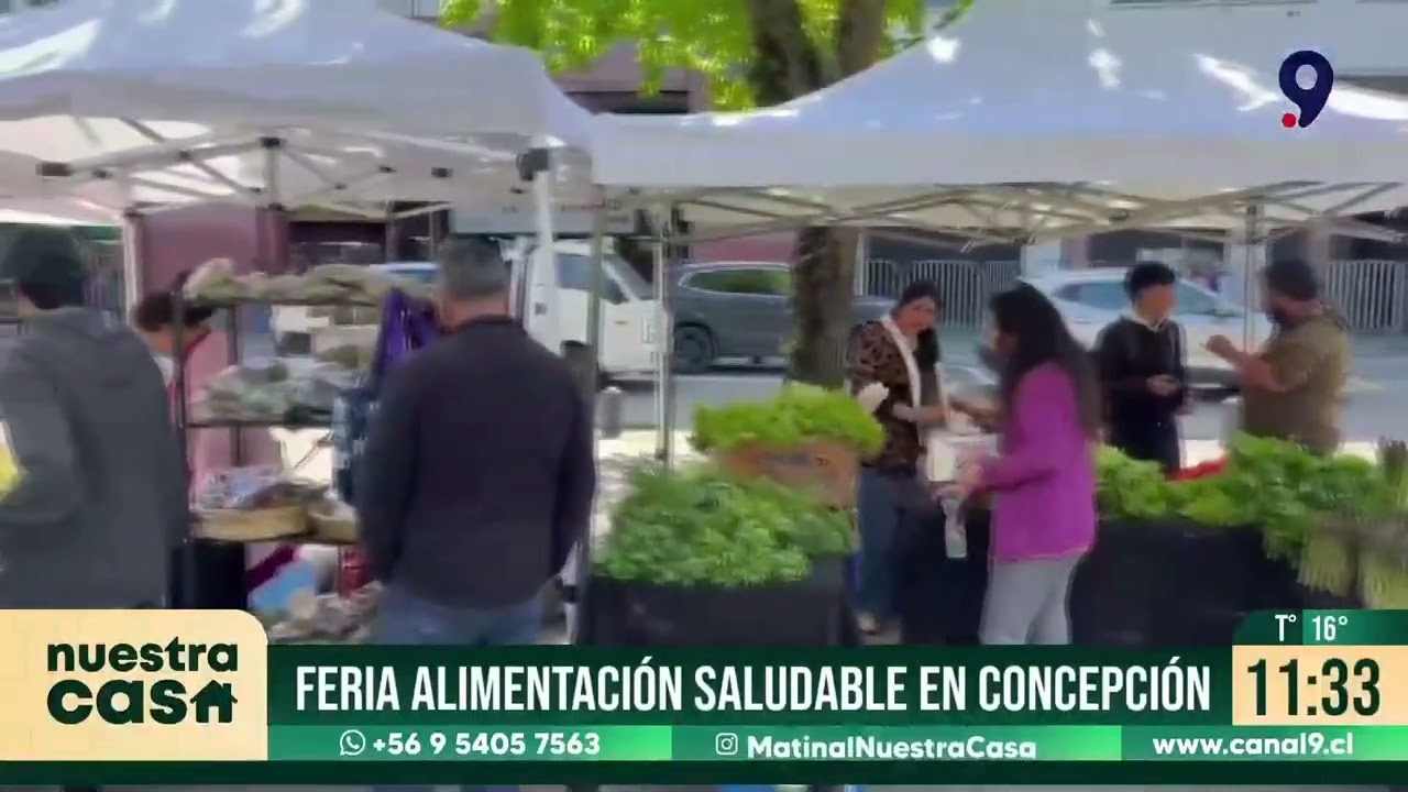 Comer sano puede ser rico: conoce la feria saludable de Concepción