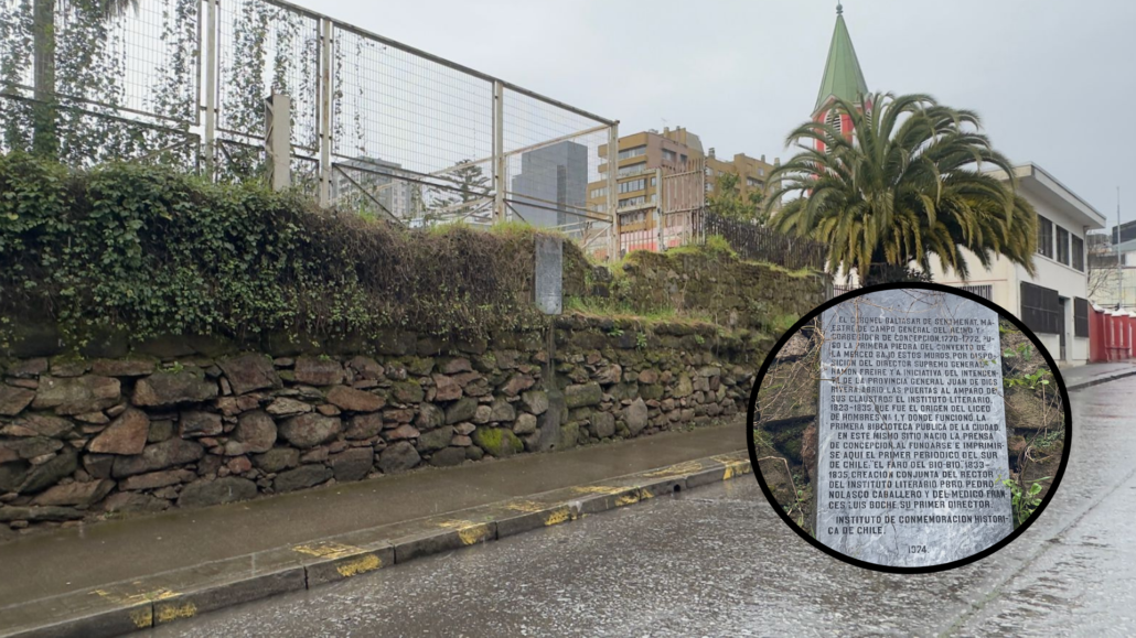 El muro más antiguo de Concepción
