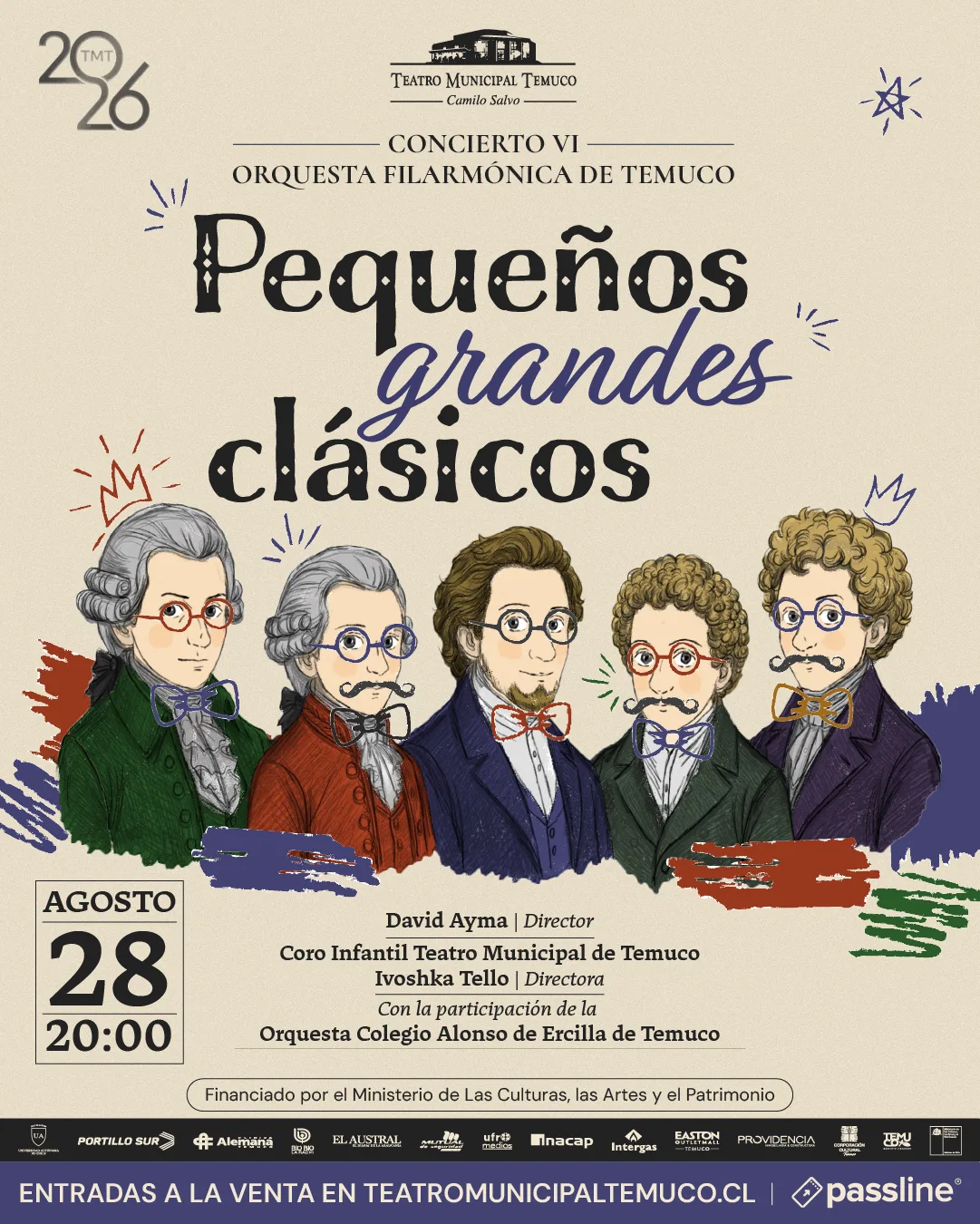 “Pequeños grandes clásicos” llega al Teatro Municipal de Temuco para…