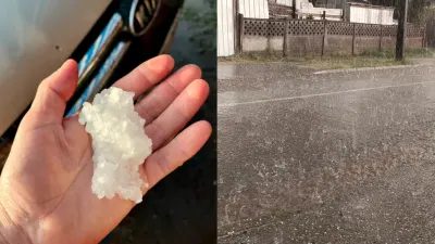 Fuertes lluvias y granizos de gran tamaño sorprenden a Los Ángeles…