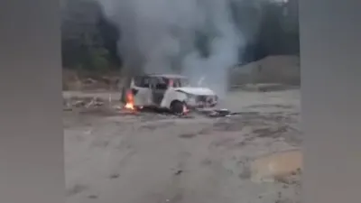 Ataque incendiario deja un vehículo destruido en predio forestal de…