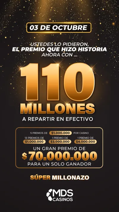 Todo Ñuble invitado a un Súper Millonazo histórico de MDS CHILLÁN.